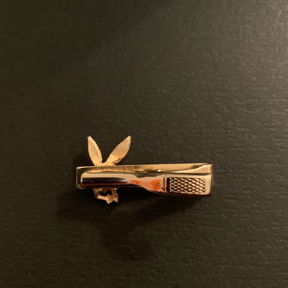 Vintage Gold Playboy Tie Bar - Picture 2 of 4